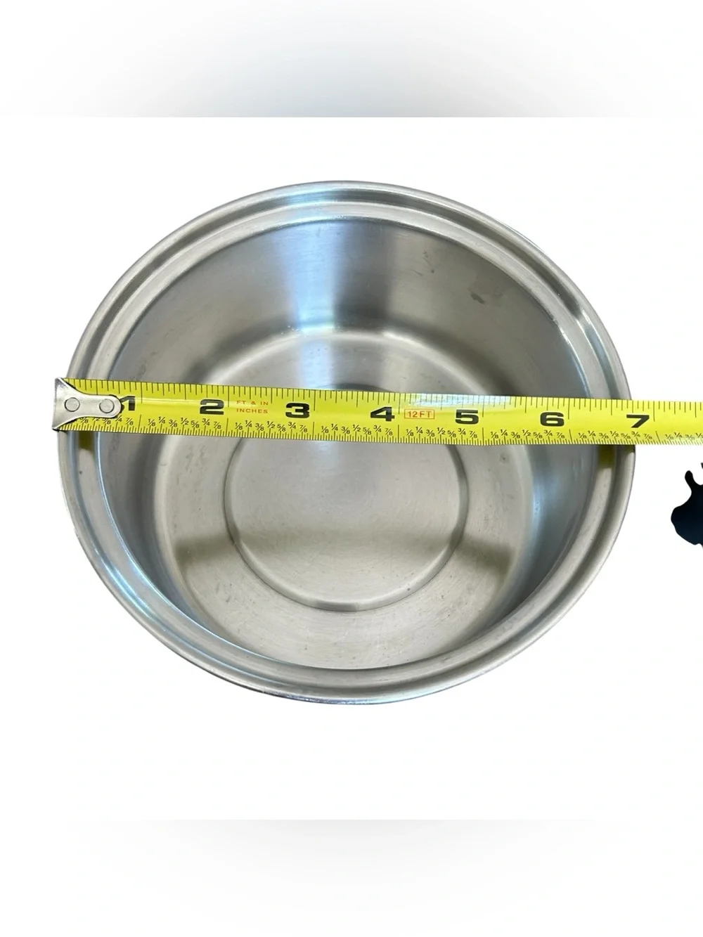 Vintage De Luxe Permanent Stainless Steel 1 Qt Saucepan Pot W‎ Lid Black Handle